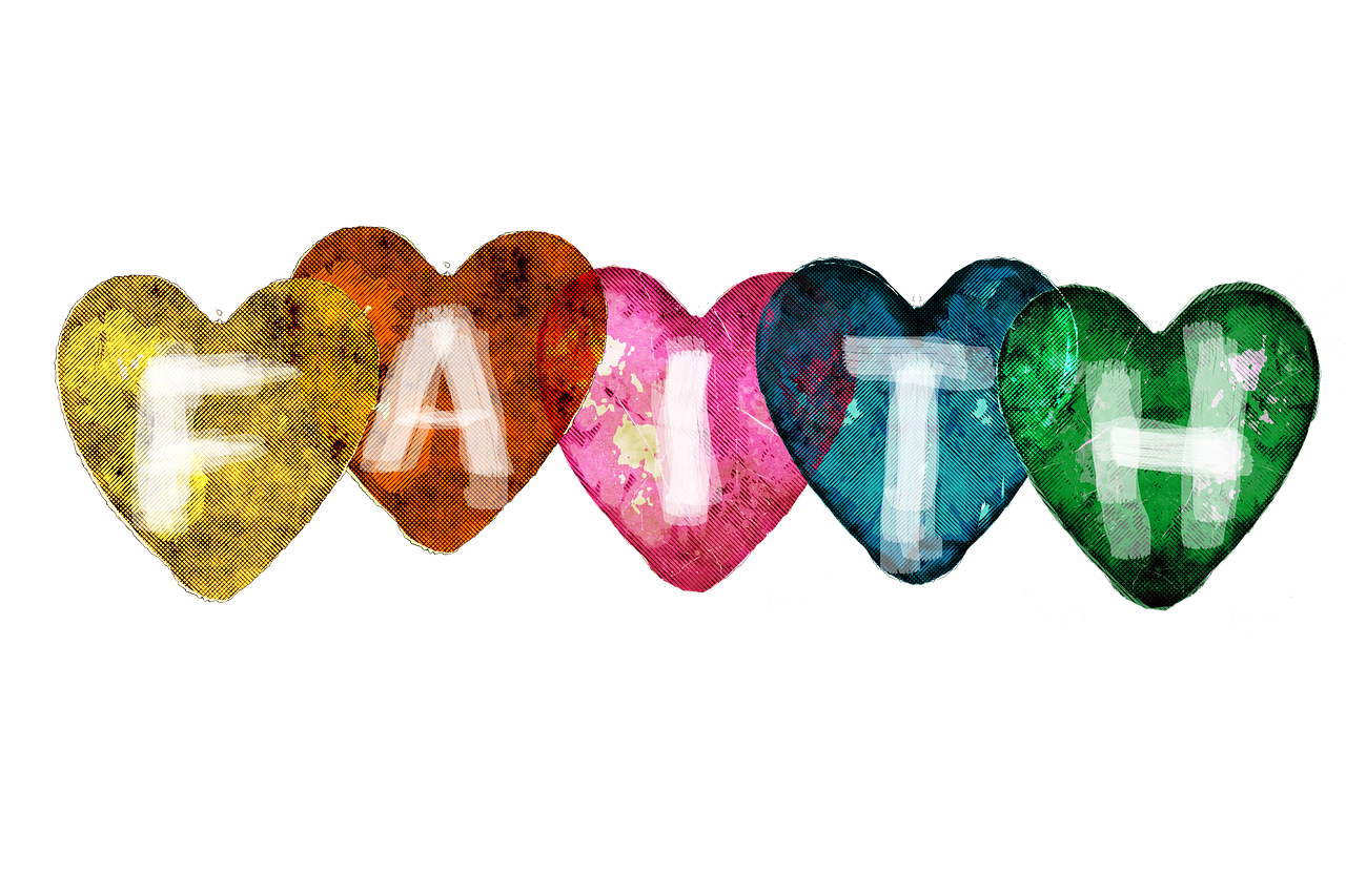 Faith Hearts Colorful Religion  - geralt / Pixabay