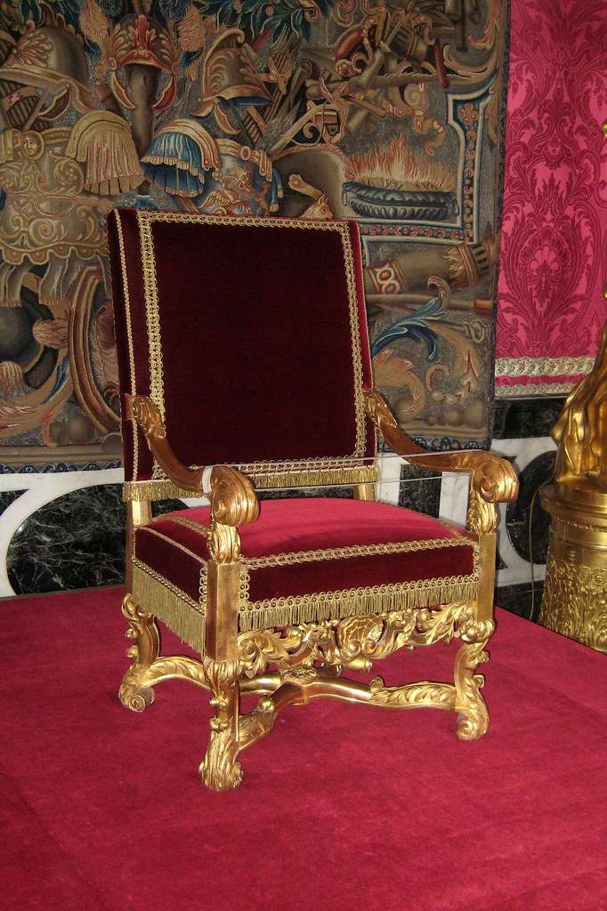 Versailles - Château de Versailles - salon d'Apollon - Throne