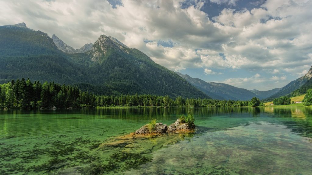 hintersee lake mountains nature 3601004