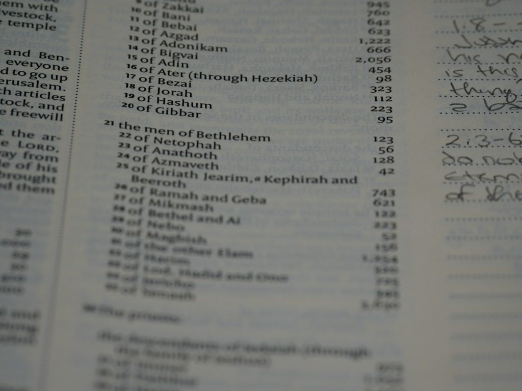 a close up of a book with a lot of writing on it